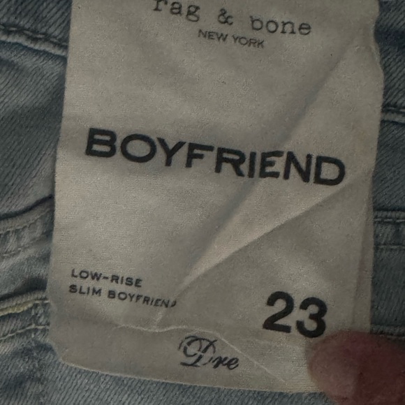 rag & bone Denim - Rag & Bone Low Rise Slim Boyfriend Jeans NWT